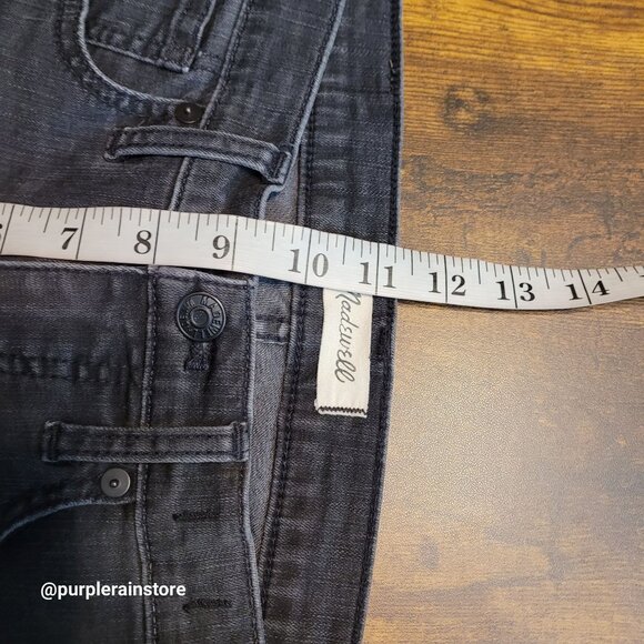 Madewell Jeans 27 Skinny 9" High Rise Black Sea Wash H2230 Tummy Control Stretch - Picture 10 of 13